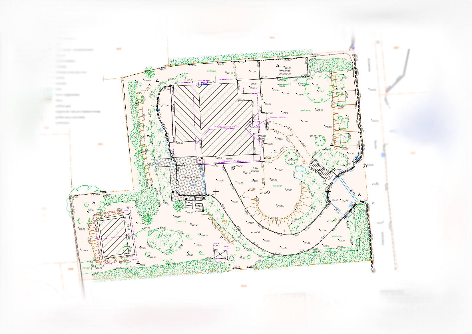 Plan topographique Sevrier